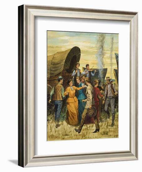 Square Dance-null-Framed Giclee Print