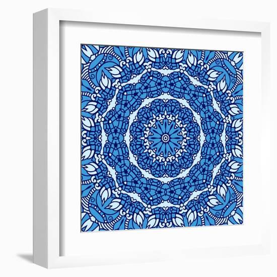 Square Decorative Design Element-epic44-Framed Art Print