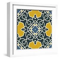 Square Decorative Design Element-epic44-Framed Art Print