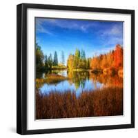 Square Fall-Philippe Sainte-Laudy-Framed Photographic Print