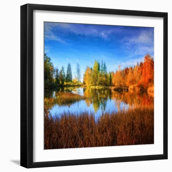 Square Fall-Philippe Sainte-Laudy-Framed Photographic Print