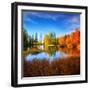 Square Fall-Philippe Sainte-Laudy-Framed Photographic Print