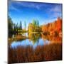 Square Fall-Philippe Sainte-Laudy-Mounted Photographic Print