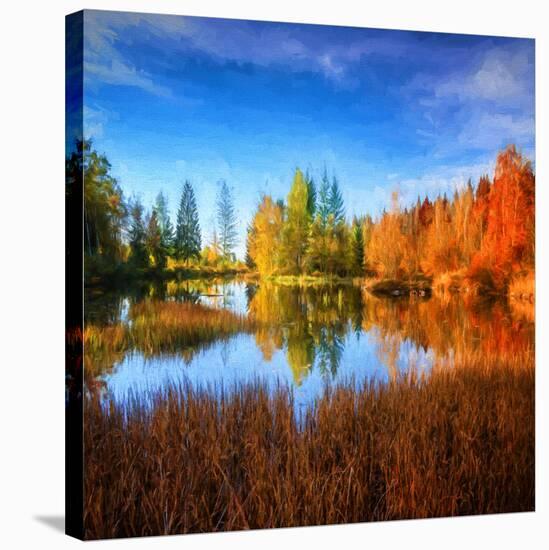 Square Fall-Philippe Sainte-Laudy-Stretched Canvas