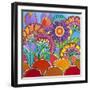 Square Flowers-Carla Bank-Framed Giclee Print