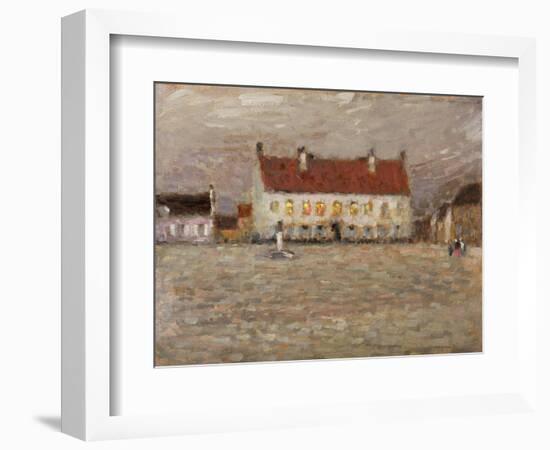 Square, Fort-Philippe, 1902 (Oil on Panel)-Henri Eugene Augustin Le Sidaner-Framed Giclee Print