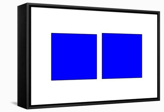 Square Illusion - Vertical Lines Appear Longer-Science Photo Library-Framed Stretched Canvas