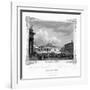 Square in Front of the King's Palace at Naples, Italy, 19th Century-J Poppel-Framed Giclee Print