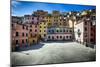 Square in Riomaggiore, Cinque Terre, Liguria, Italy-George Oze-Mounted Photographic Print