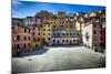 Square in Riomaggiore, Cinque Terre, Liguria, Italy-George Oze-Mounted Photographic Print