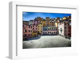 Square in Riomaggiore, Cinque Terre, Liguria, Italy-George Oze-Framed Photographic Print