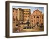 Square in Rome, 1925-Christopher Wood-Framed Giclee Print