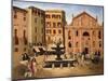 Square in Rome, 1925-Christopher Wood-Mounted Giclee Print