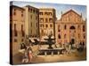 Square in Rome, 1925-Christopher Wood-Stretched Canvas