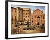 Square in Rome, 1925-Christopher Wood-Framed Giclee Print