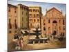 Square in Rome, 1925-Christopher Wood-Mounted Giclee Print