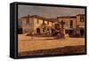 Square in Settignano-Telemaco Signorini-Framed Stretched Canvas