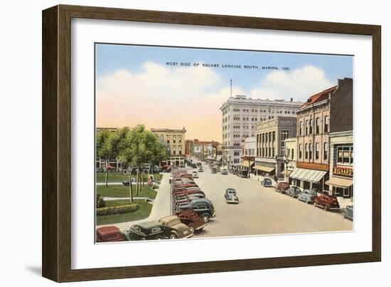 Square, Marion, Indiana-null-Framed Art Print