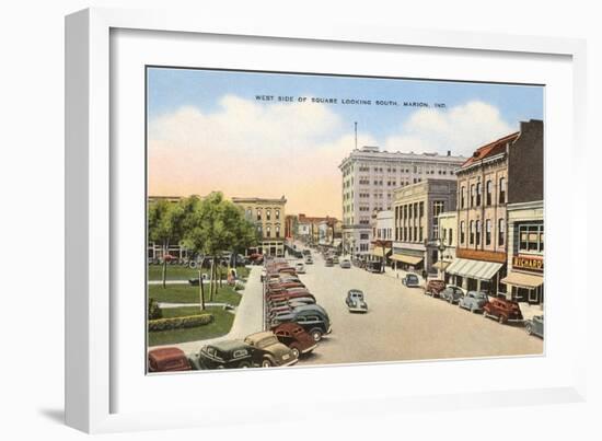 Square, Marion, Indiana-null-Framed Art Print