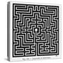 Square Maze in the Church of Saint-Omer France-null-Stretched Canvas