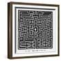 Square Maze in the Church of Saint-Omer France-null-Framed Photographic Print