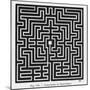 Square Maze in the Church of Saint-Omer France-null-Mounted Photographic Print