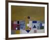 Square Motif, Blue and Gold: The Eclipse-Victor Pasmore-Framed Giclee Print