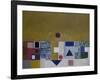 Square Motif, Blue and Gold: The Eclipse-Victor Pasmore-Framed Giclee Print