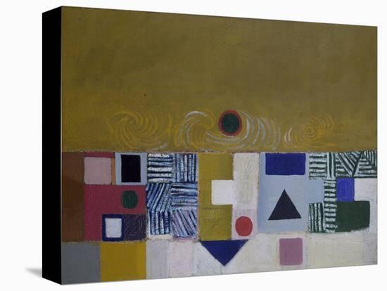 Square Motif, Blue and Gold: The Eclipse-Victor Pasmore-Stretched Canvas