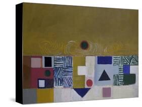 Square Motif, Blue and Gold: The Eclipse-Victor Pasmore-Stretched Canvas