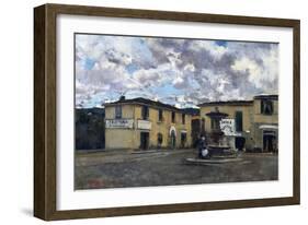 Square of Settignano, 1880-Telemaco Signorini-Framed Giclee Print