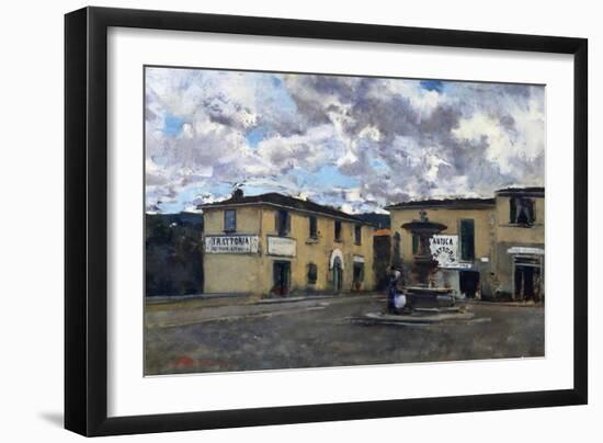 Square of Settignano, 1880-Telemaco Signorini-Framed Giclee Print