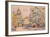 Square of the Hotel De Ville in Aix-En-Provence-Paul Signac-Framed Giclee Print