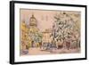 Square of the Hotel De Ville in Aix-En-Provence-Paul Signac-Framed Giclee Print