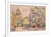 Square of the Hotel De Ville in Aix-En-Provence-Paul Signac-Framed Giclee Print