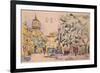 Square of the Hotel De Ville in Aix-En-Provence-Paul Signac-Framed Giclee Print