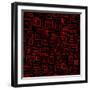 Square Pattern Design 02-LightBoxJournal-Framed Giclee Print