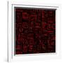 Square Pattern Design 02-LightBoxJournal-Framed Giclee Print