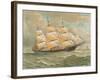 Square Rigged Sailing Ship-null-Framed Art Print