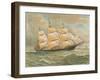 Square Rigged Sailing Ship-null-Framed Art Print