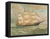 Square Rigged Sailing Ship-null-Framed Stretched Canvas