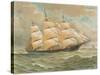 Square Rigged Sailing Ship-null-Stretched Canvas