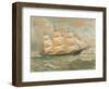 Square Rigged Sailing Ship-null-Framed Art Print