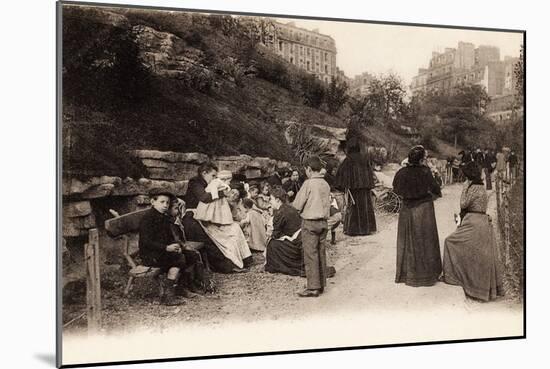 Square Saint Pierre, Montmartre, Paris, 1904-null-Mounted Giclee Print