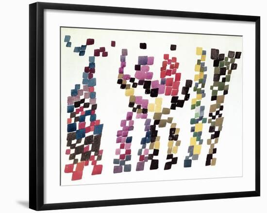 Squares Representing a Group of People, 1920-null-Framed Giclee Print