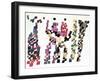 Squares Representing a Group of People, 1920-null-Framed Giclee Print