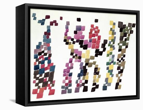 Squares Representing a Group of People, 1920-null-Framed Stretched Canvas