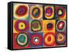 Squares with Concentric Circ-Wassily Kandinsky-Framed Stretched Canvas