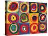 Squares with Concentric Circ-Wassily Kandinsky-Stretched Canvas