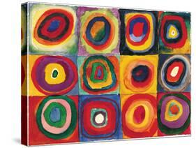 Squares with Concentric Circ-Wassily Kandinsky-Stretched Canvas